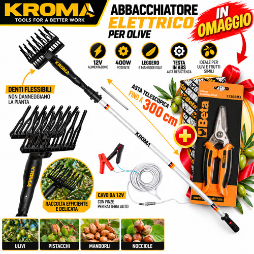 Abbacchiatore olive kroma 400w - abbacchiatore,