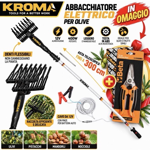 Abbacchiatore olive kroma 400w - abbacchiatore,