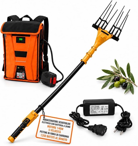 Abbacchiatore olive batteria - olive, a